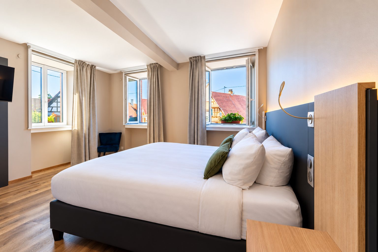Chambre double supérieure avec espace bureau au Ritter’Hoft